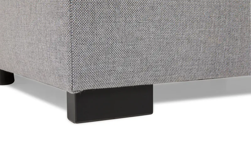 Crazy 5-seters Høyrevendt U-formet X-Large Sofa med Divan og Sjeselong i Stoff inkl. Pynteputer - Grå - Møbler - Sofaer - U-sofa