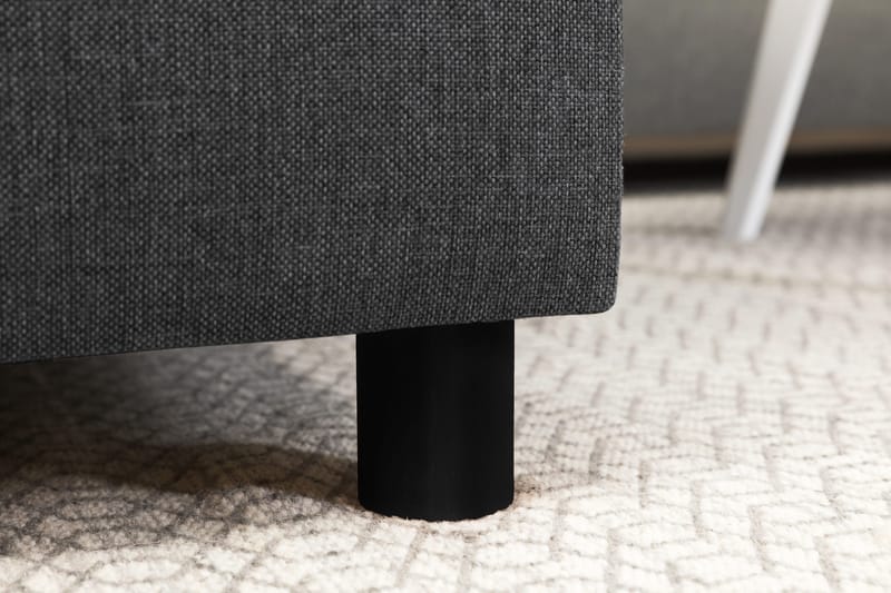 Crazy 5-seters Høyrevendt U-formet X-Large Sofa med Divan og Sjeselong i Stoff - Mørk grå - Møbler - Sofaer - U-sofa