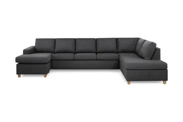 Crazy 5-seters Høyrevendt U-formet X-Large Sofa med Divan og Sjeselong i Stoff