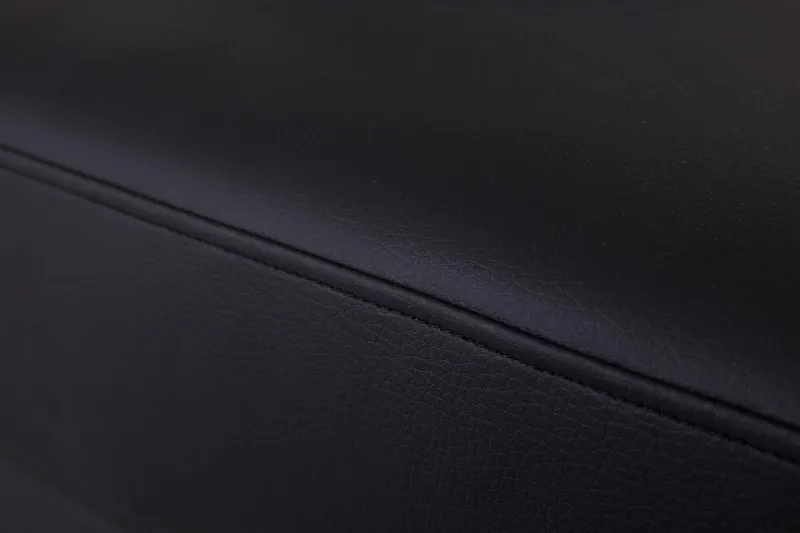 Crazy 5-seters U-formet Sofa med Dobbel Sjeselong i Kunstlær - Svart - Møbler - Sofaer - U-sofa