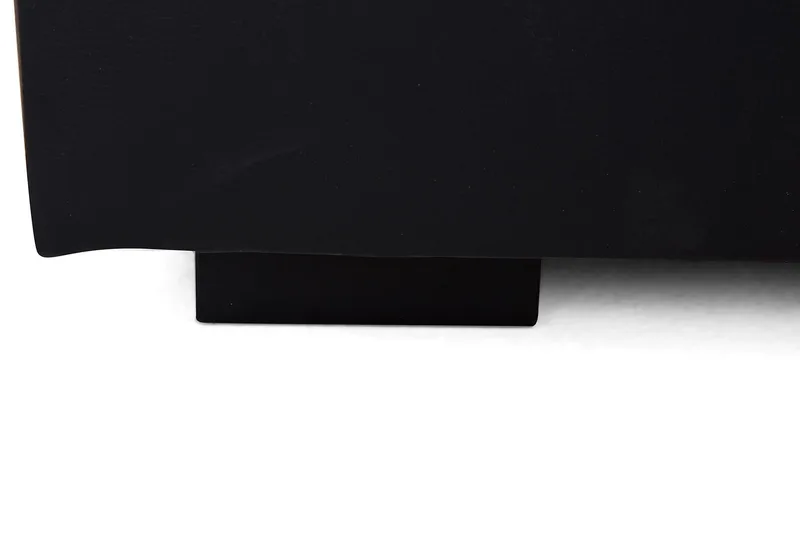 Crazy 5-seters U-formet Sofa med Dobbel Sjeselong i Kunstlær - Svart - Møbler - Sofaer - U-sofa