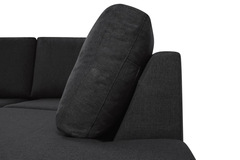 Crazy 5-seters U-formet Sofa med Dobbel Sjeselong i Stoff - Antrasitt - Møbler - Sofaer - U-sofa