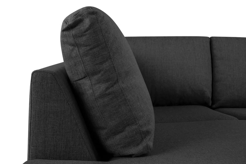 Crazy 5-seters U-formet Sofa med Dobbel Sjeselong i Stoff - Antrasitt - Møbler - Sofaer - U-sofa
