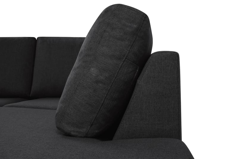 Crazy 5-seters U-formet Sofa med Dobbel Sjeselong i Stoff - Antrasitt - Møbler - Sofaer - U-sofa
