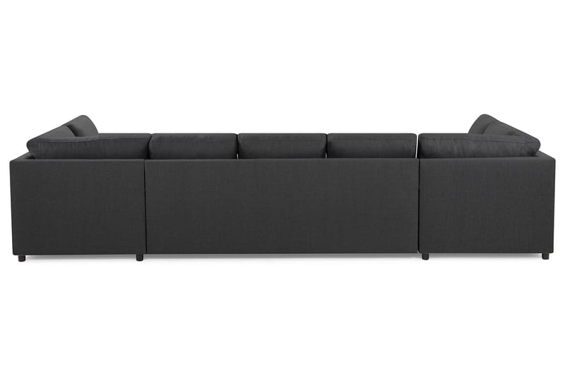 Crazy 5-seters U-formet Sofa med Dobbel Sjeselong i Stoff - Mørk grå - Møbler - Sofaer - U-sofa