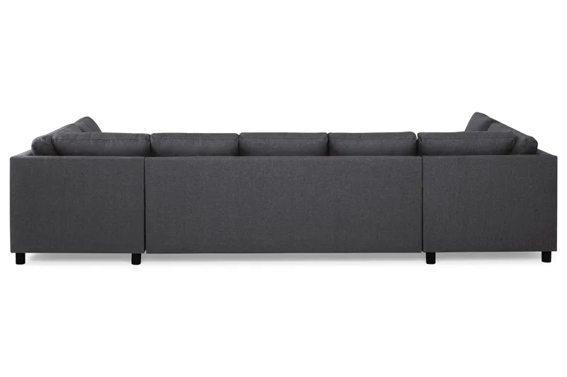 Crazy 5-seters U-formet Sofa med Dobbel Sjeselong i Stoff - Mørk grå - Møbler - Sofaer - U-sofa