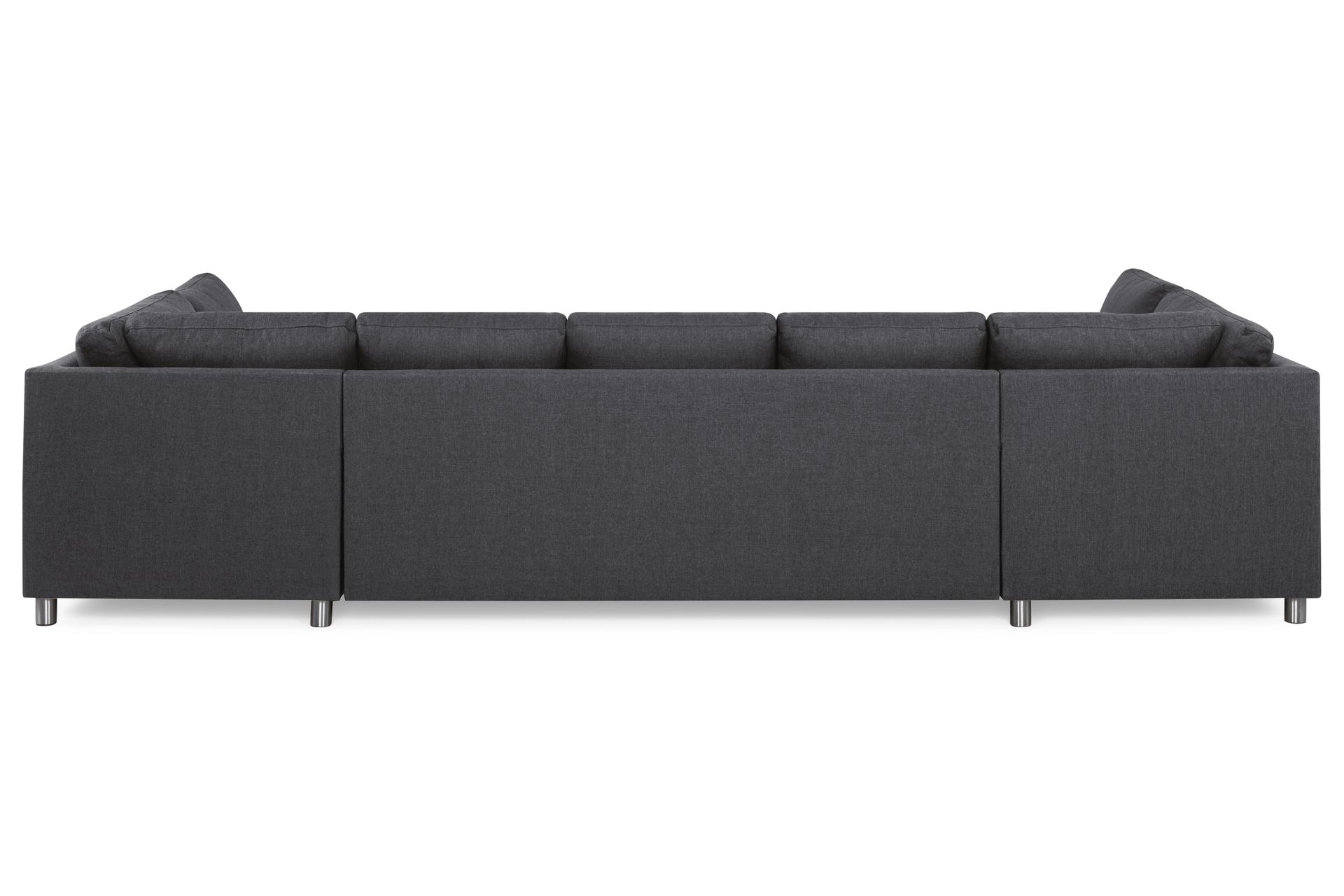 Crazy 5-seters U-formet Sofa med Dobbel Sjeselong i Stoff - Mørk grå - Møbler - Sofaer - U-sofa