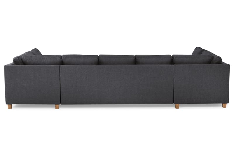 Crazy 5-seters U-formet Sofa med Dobbel Sjeselong i Stoff - Mørk grå - Møbler - Sofaer - U-sofa
