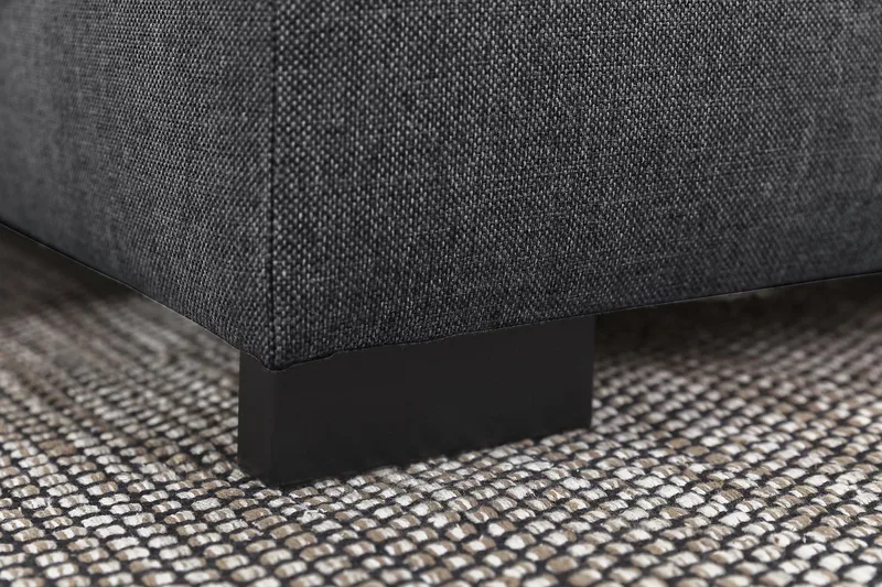 Crazy 5-seters U-formet Sofa med Dobbel Sjeselong i Stoff - Mørk grå - Møbler - Sofaer - U-sofa