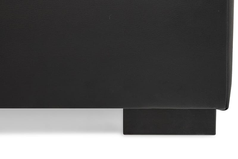 Crazy 5-seters Venstrevendt U-formet Sofa med Divan og Sjeselong i Kunstlær - Svart - Møbler - Sofaer - U-sofa