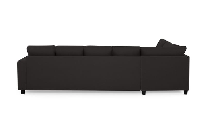 Crazy 5-seters Venstrevendt U-formet Sofa med Divan og Sjeselong i Stoff - Antrasitt - Møbler - Sofaer - Skinnsofaer