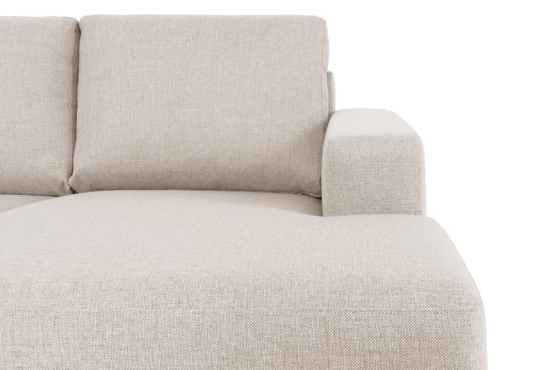 Crazy 5-seters Venstrevendt U-formet Sofa med Divan og Sjeselong i Stoff - Beige - Møbler - Sofaer - U-sofa