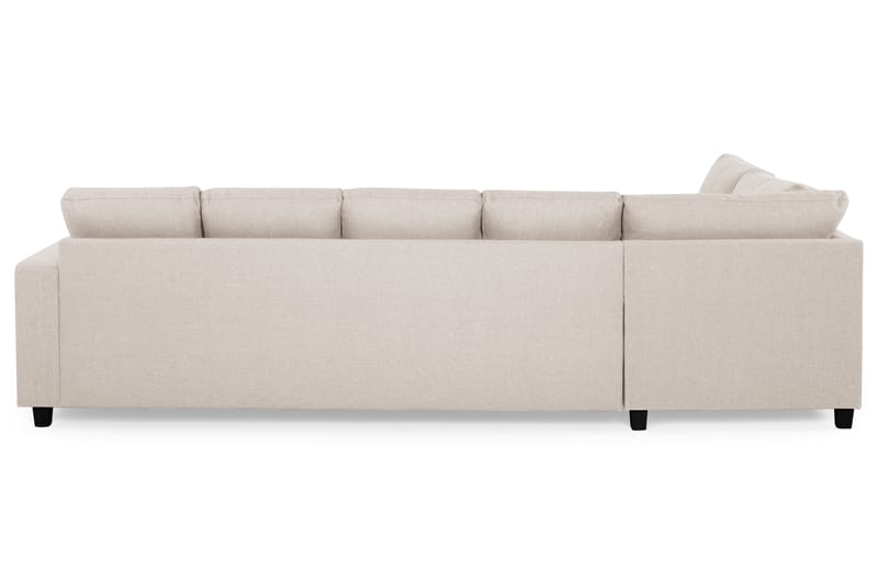 Crazy 5-seters Venstrevendt U-formet Sofa med Divan og Sjeselong i Stoff - Beige - Møbler - Sofaer - Skinnsofaer