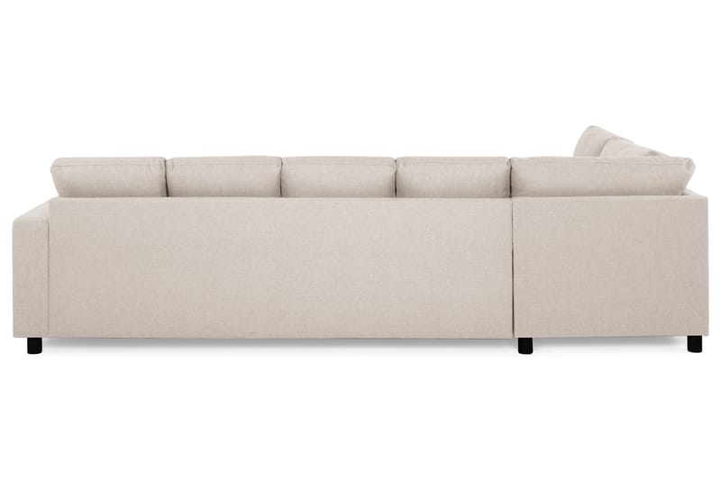 Crazy 5-seters Venstrevendt U-formet Sofa med Divan og Sjeselong i Stoff - Beige - Møbler - Sofaer - U-sofa