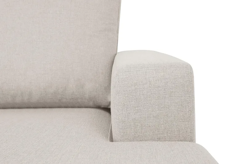 Crazy 5-seters Venstrevendt U-formet Sofa med Divan og Sjeselong i Stoff - Beige - Møbler - Sofaer - U-sofa