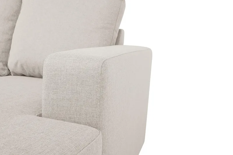 Crazy 5-seters Venstrevendt U-formet Sofa med Divan og Sjeselong i Stoff - Beige - Møbler - Sofaer - U-sofa