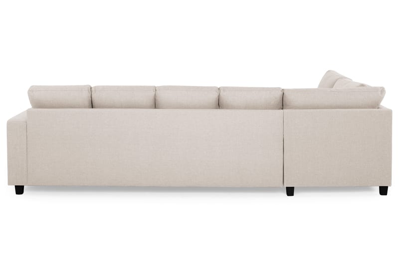 Crazy 5-seters Venstrevendt U-formet Sofa med Divan og Sjeselong i Stoff - Beige - Møbler - Sofaer - U-sofa