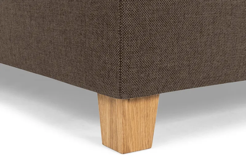 Crazy 5-seters Venstrevendt U-formet Sofa med Divan og Sjeselong i Stoff - Brun - Møbler - Sofaer - U-sofa