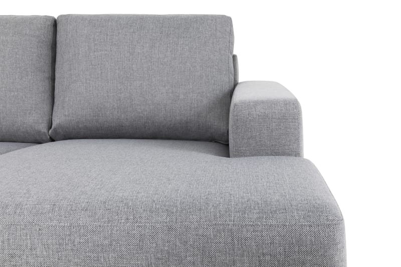 Crazy 5-seters Venstrevendt U-formet Sofa med Divan og Sjeselong i Stoff - Grå - Møbler - Sofaer - U-sofa