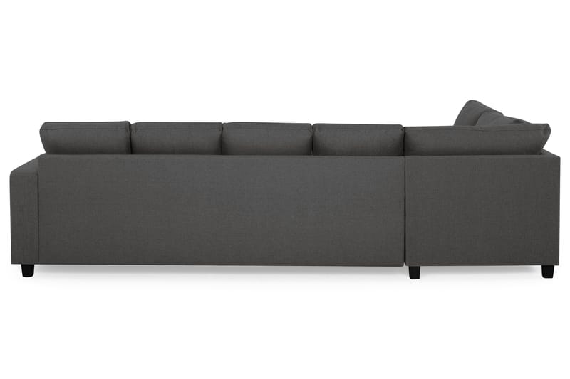 Crazy 5-seters Venstrevendt U-formet Sofa med Divan og Sjeselong i Stoff - Mørk grå - Møbler - Sofaer - U-sofa
