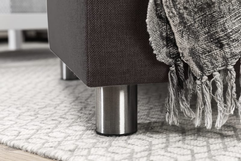 Crazy 5-seters Venstrevendt U-formet Sofa med Divan og Sjeselong i Stoff - Mørk grå - Møbler - Sofaer - U-sofa