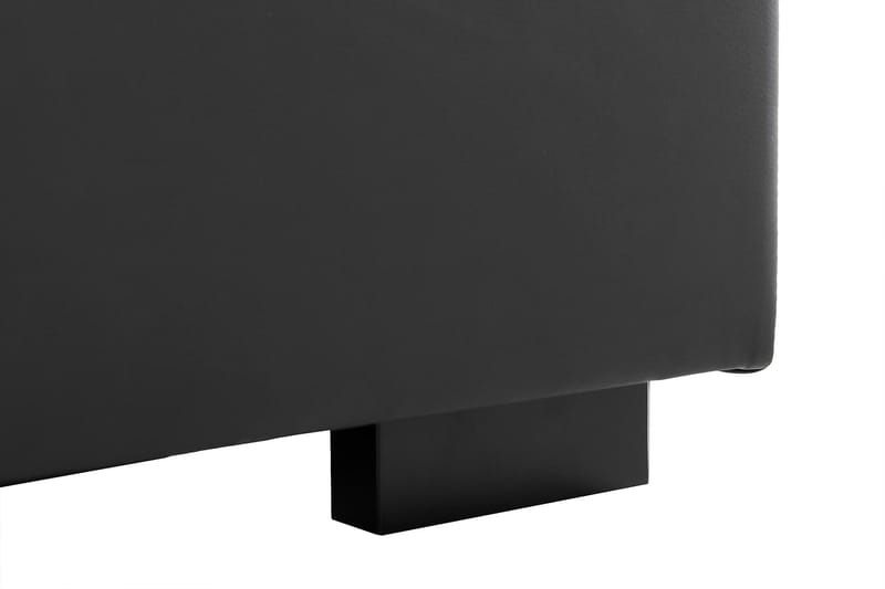 Crazy 5-seters Venstrevendt U-formet X-Large Sofa med Divan og Sjeselong i Kunstlær - Svart - Møbler - Sofaer - U-sofa