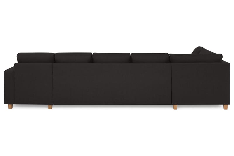 Crazy 5-seters Venstrevendt U-formet X-Large Sofa med Divan og Sjeselong i Stoff - Antrasitt - Møbler - Sofaer - U-sofa