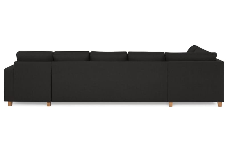 Crazy 5-seters Venstrevendt U-formet X-Large Sofa med Divan og Sjeselong i Stoff - Antrasitt - Møbler - Sofaer - U-sofa