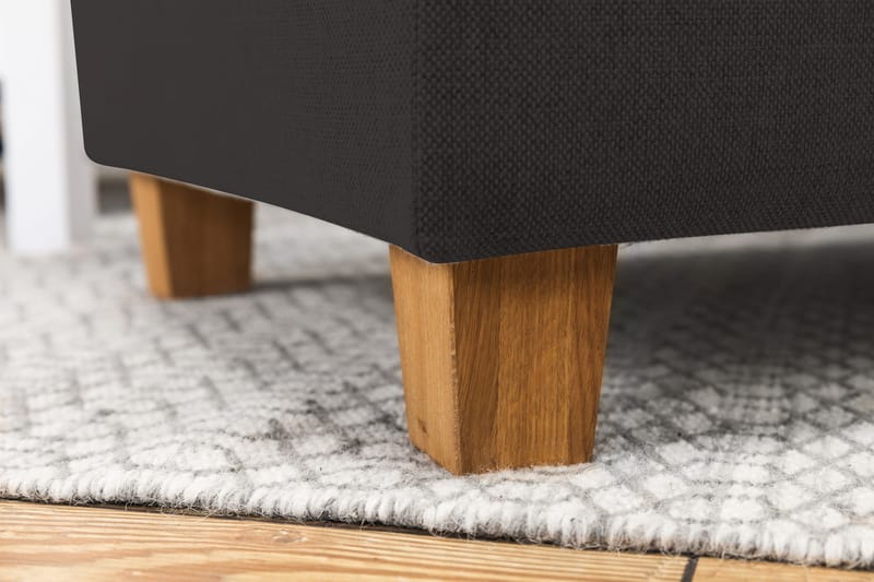 Crazy 5-seters Venstrevendt U-formet X-Large Sofa med Divan og Sjeselong i Stoff - Antrasitt - Møbler - Sofaer - U-sofa