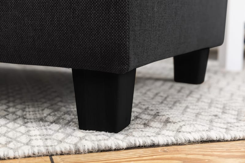 Crazy 5-seters Venstrevendt U-formet X-Large Sofa med Divan og Sjeselong i Stoff - Antrasitt - Møbler - Sofaer - U-sofa