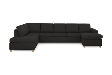 Crazy 5-seters Venstrevendt U-formet X-Large Sofa med Divan og Sjeselong i Stoff
