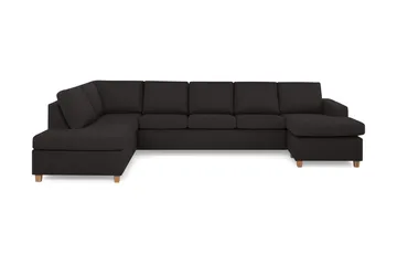 Crazy 5-seters Venstrevendt U-formet X-Large Sofa med Divan og Sjeselong i Stoff