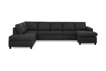 Crazy 5-seters Venstrevendt U-formet X-Large Sofa med Divan og Sjeselong i Stoff