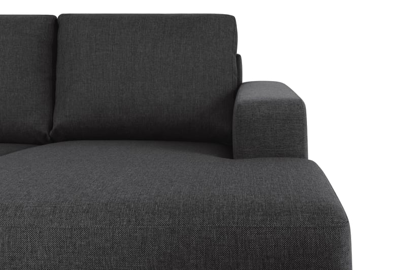 Crazy 5-seters Venstrevendt U-formet X-Large Sofa med Divan og Sjeselong i Stoff - Antrasitt - Møbler - Sofaer - U-sofa