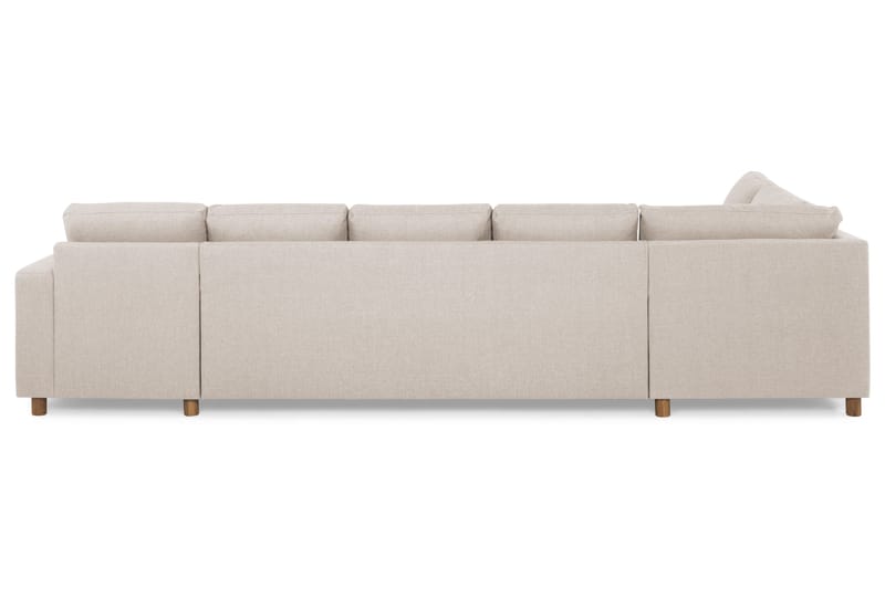 Crazy 5-seters Venstrevendt U-formet X-Large Sofa med Divan og Sjeselong i Stoff - Beige - Møbler - Sofaer - U-sofa