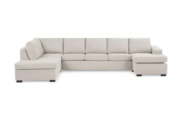 Crazy 5-seters Venstrevendt U-formet X-Large Sofa med Divan og Sjeselong i Stoff
