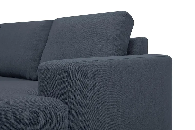Crazy 5-seters Venstrevendt U-formet X-Large Sofa med Divan og Sjeselong i Stoff - Blå - Møbler - Sofaer - U-sofa