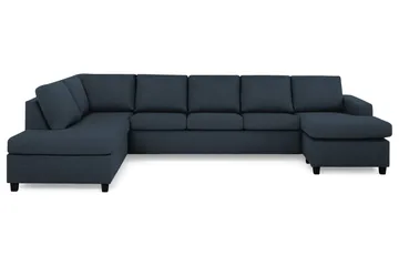 Crazy 5-seters Venstrevendt U-formet X-Large Sofa med Divan og Sjeselong i Stoff