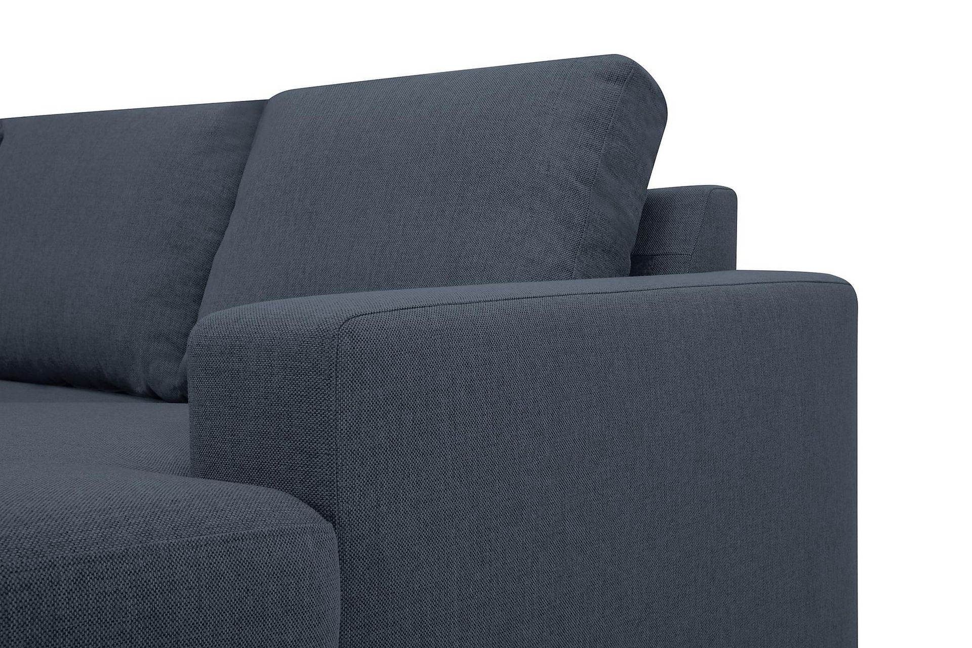 Crazy 5-seters Venstrevendt U-formet X-Large Sofa med Divan og Sjeselong i Stoff - Blå - Møbler - Sofaer - U-sofa