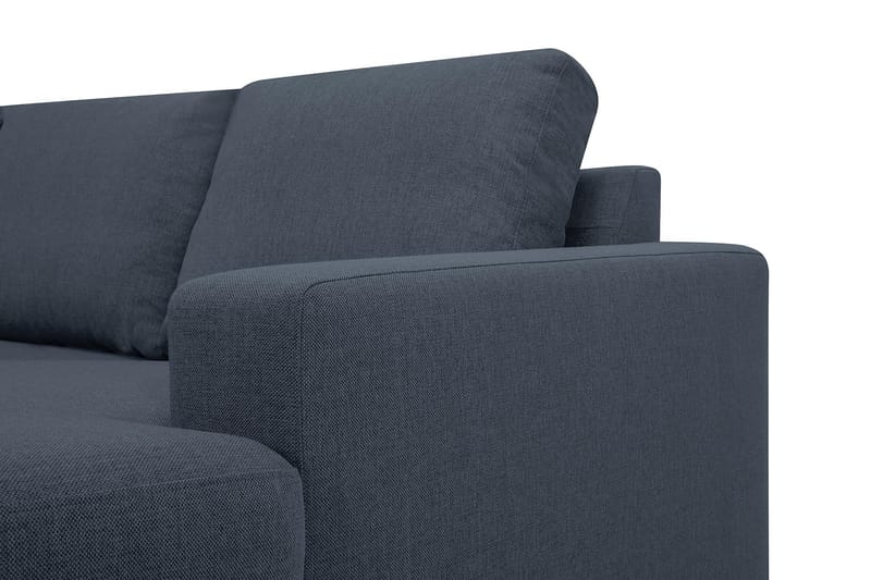 Crazy 5-seters Venstrevendt U-formet X-Large Sofa med Divan og Sjeselong i Stoff - Blå - Møbler - Sofaer - U-sofa
