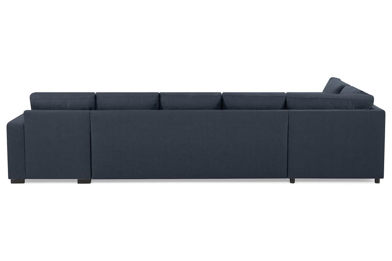 Crazy 5-seters Venstrevendt U-formet X-Large Sofa med Divan og Sjeselong i Stoff - Blå - Møbler - Sofaer - U-sofa