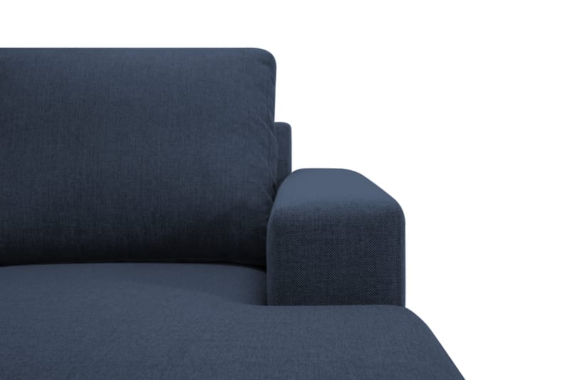 Crazy 5-seters Venstrevendt U-formet X-Large Sofa med Divan og Sjeselong i Stoff - Blå - Møbler - Sofaer - U-sofa