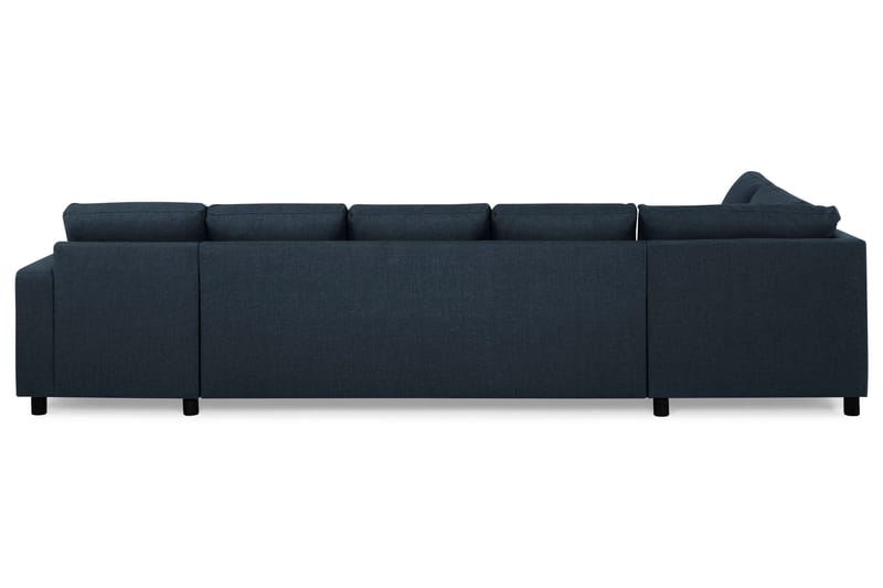 Crazy 5-seters Venstrevendt U-formet X-Large Sofa med Divan og Sjeselong i Stoff - Blå - Møbler - Sofaer - U-sofa