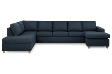 Crazy 5-seters Venstrevendt U-formet X-Large Sofa med Divan og Sjeselong i Stoff