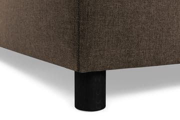Crazy 5-seters Venstrevendt U-formet X-Large Sofa med Divan og Sjeselong i Stoff - Brun - Møbler - Sofaer - U-sofa