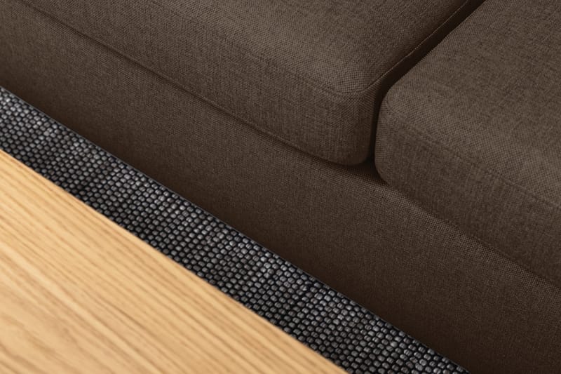 Crazy 5-seters Venstrevendt U-formet X-Large Sofa med Divan og Sjeselong i Stoff - Brun - Møbler - Sofaer - U-sofa