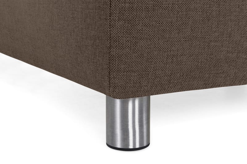 Crazy 5-seters Venstrevendt U-formet X-Large Sofa med Divan og Sjeselong i Stoff - Brun - Møbler - Sofaer - U-sofa