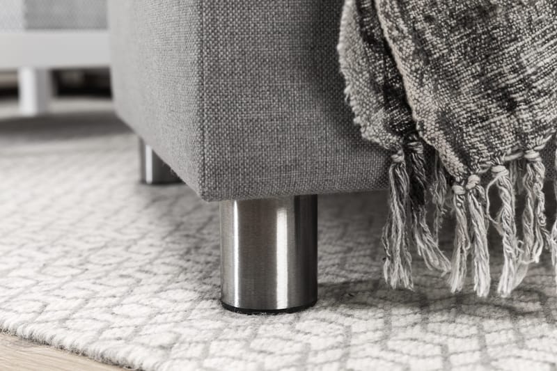 Crazy 5-seters Venstrevendt U-formet X-Large Sofa med Divan og Sjeselong i Stoff - Grå - Møbler - Sofaer - U-sofa