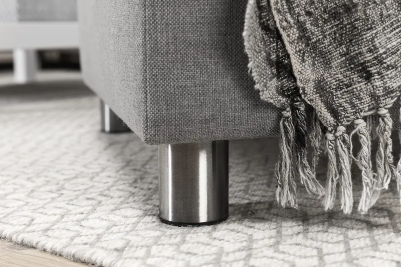 Crazy 5-seters Venstrevendt U-formet X-Large Sofa med Divan og Sjeselong i Stoff - Grå - Møbler - Sofaer - U-sofa