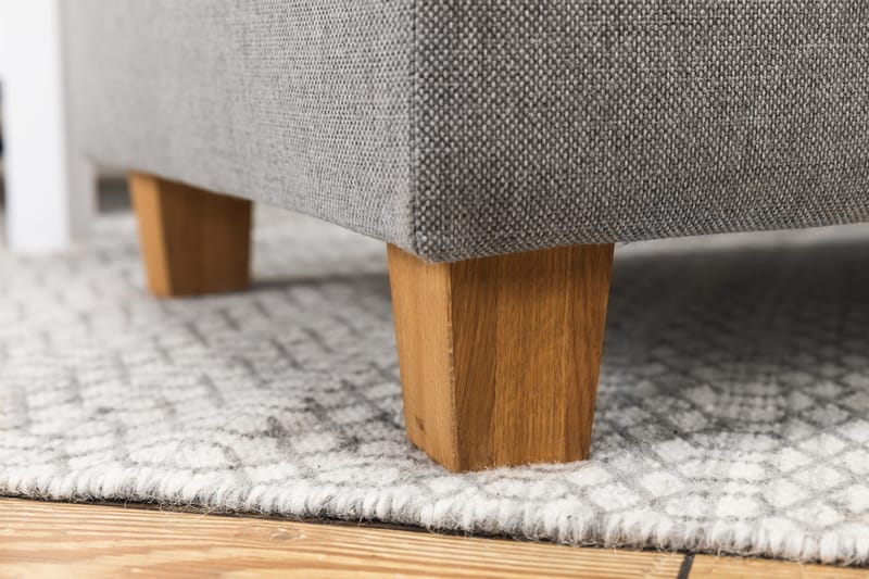 Crazy 5-seters Venstrevendt U-formet X-Large Sofa med Divan og Sjeselong i Stoff - Grå - Møbler - Sofaer - U-sofa